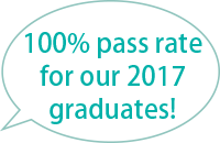 100% pass rate for our 2017 graduates!